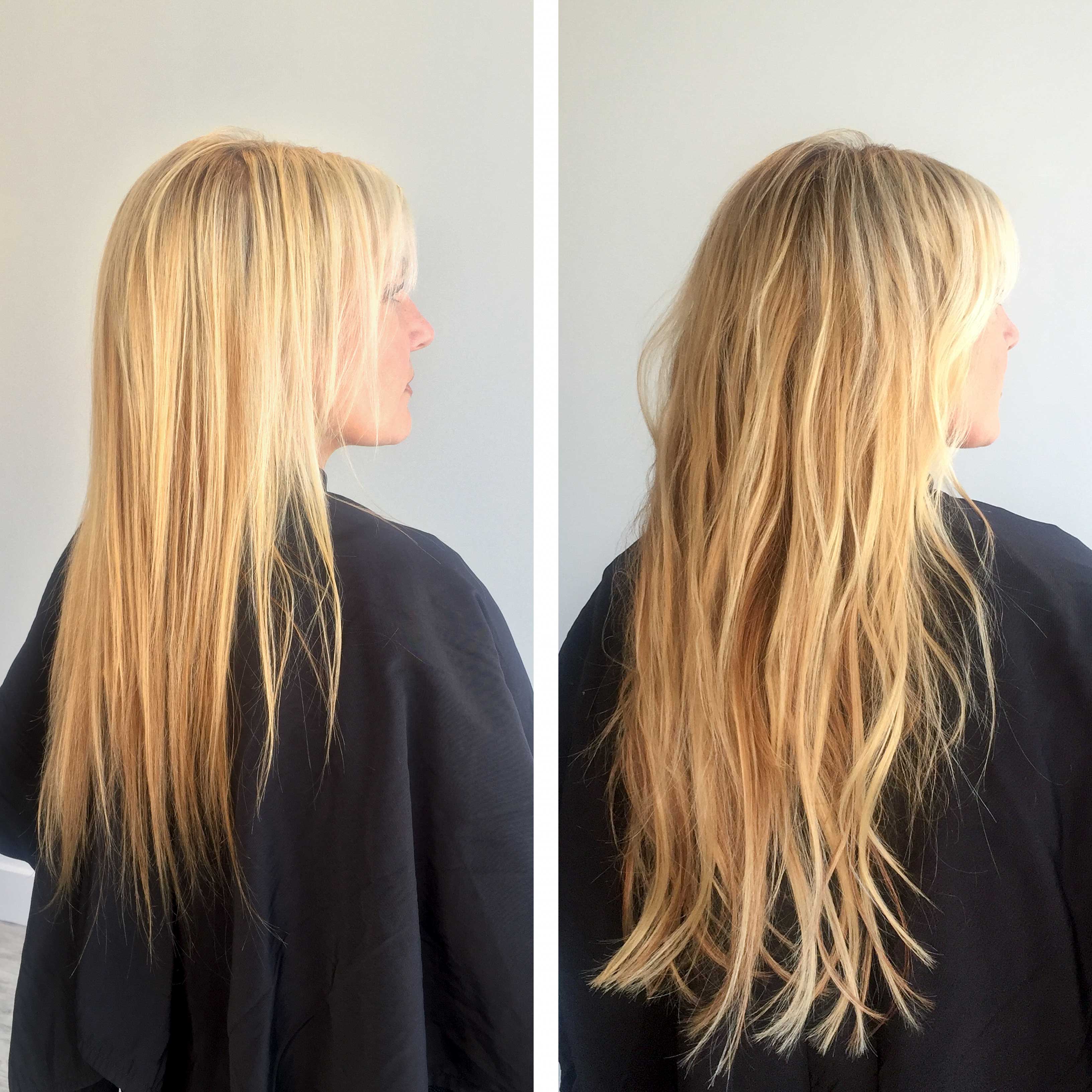 Hair Extensions Before And After